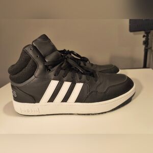 adidas High-Top Sneakers Black & White Men's Size 12 Classic, Vintage, Retro